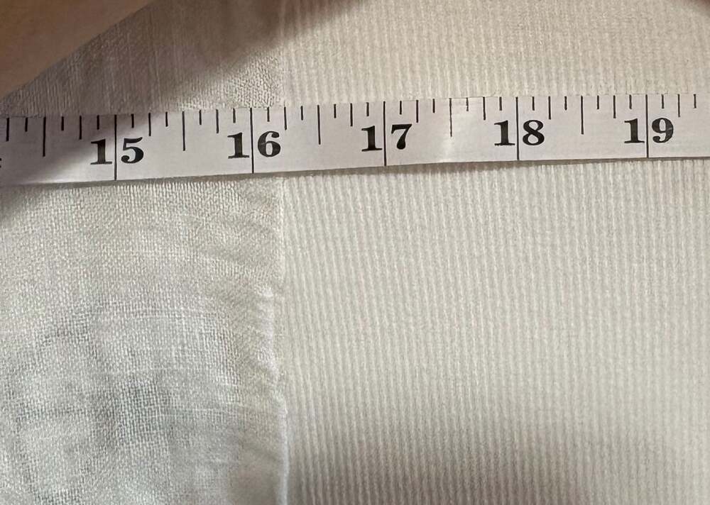 Made in Italy White 100% Linen with embroidered flowers Size M - Picture 8 of 8